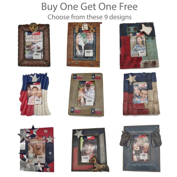 NWT BOGO 3 Dimensional Art Picture Frame 4x6 Red White Blue Buy One Get One Free - Picture 2 of 6